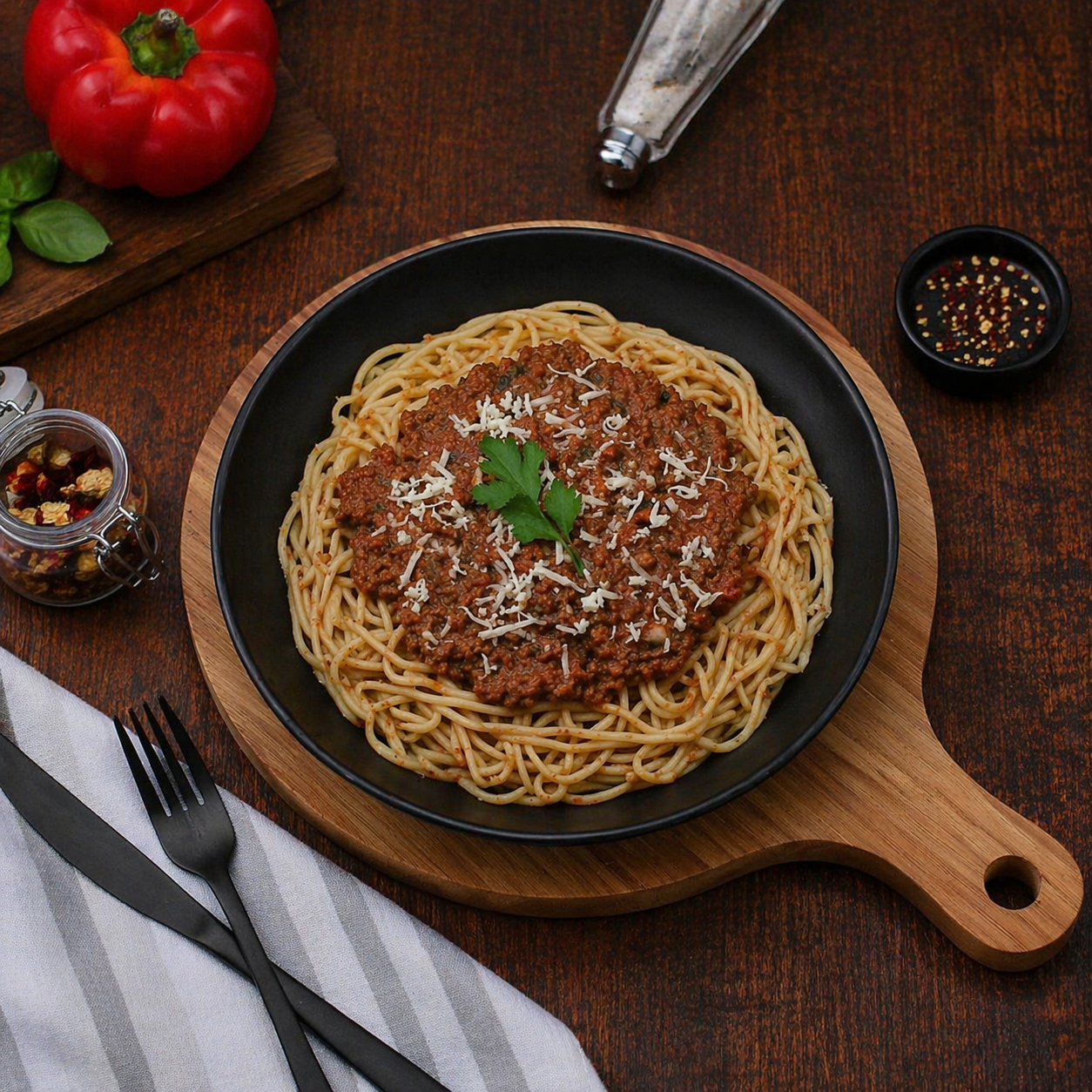 SPAGHETTIS BOLOGNAISE ALLÉGÉES