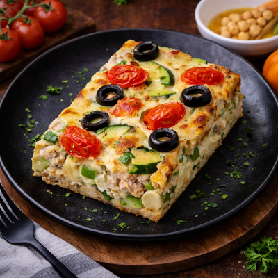 Frittata Protéinée Poulet & Légumes Grillés