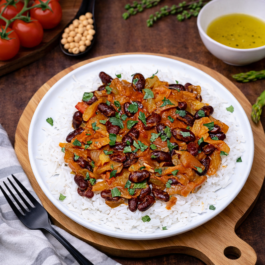 Riz basmati Chili con carné avec bœuf haché, poivrons & oignons